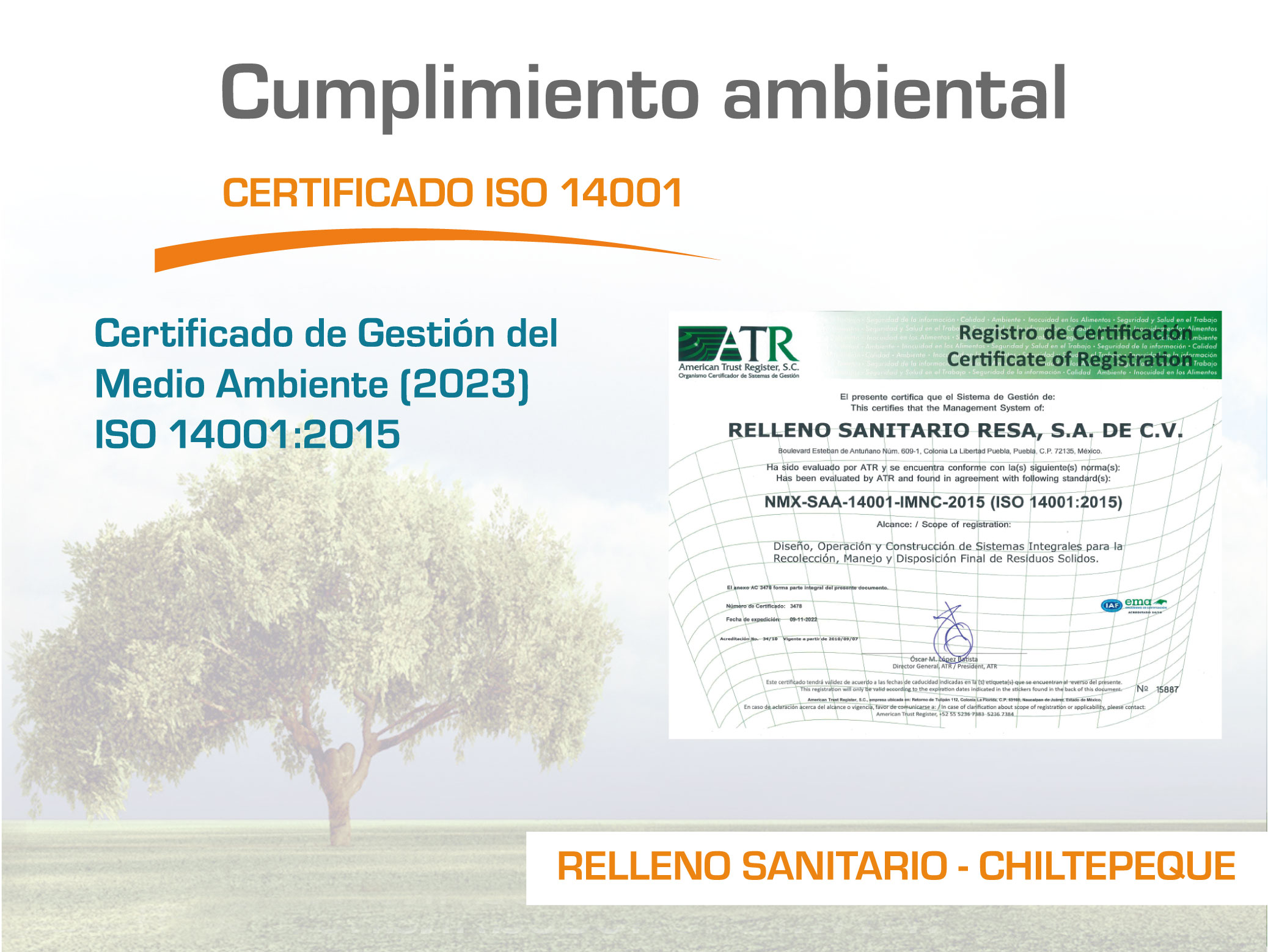 www.resamx.com | Certificaciones ISO-14001